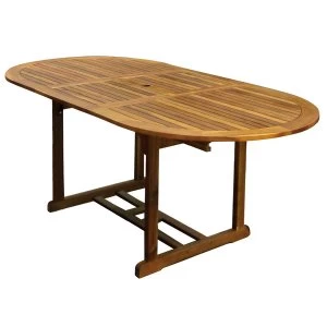 Image of Charles Bentley Large Oval Extendable and Foldable Table