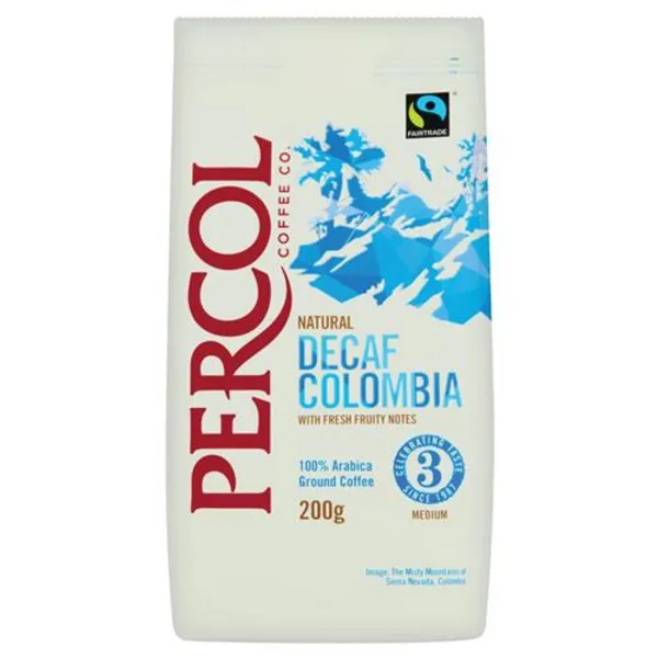 Image of Percol Decaf Colombia Ground Coffee 200g