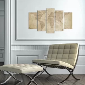 Image of 5MAPMDF-08 Multicolor Decorative MDF Painting (5 Pieces)