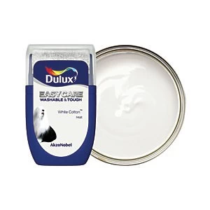 Image of Dulux Easycare Washable & Tough White Cotton Matt Emulsion Paint 30ml