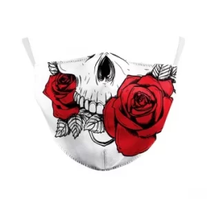 Image of Skull & Roses Reusable Face Mask