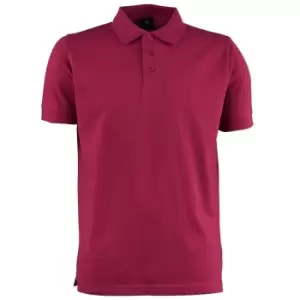 Image of Tee Jays Mens Luxury Stretch Short Sleeve Polo Shirt (S) (Wine)