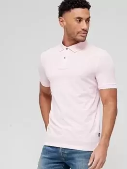 Image of BOSS Pallas Polo Top - Pink, Size S, Men