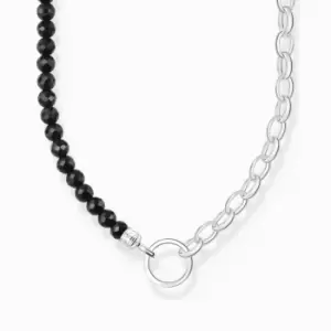 Image of Charm Club Black Pearls Necklace KE2188-130-11