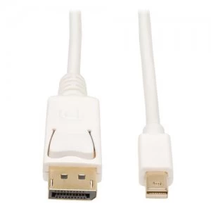 Image of Tripp Lite Mini DisplayPort to DisplayPort 4K @ 60 Hz Adapter DisplayPort 1.2 mDP to DP Cable (M/M) 0.91 m