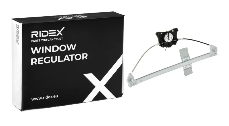 Image of RIDEX 1561W0281 Window regulator Right Rear, Operating Mode: Electric, without electric motor Window Winder (1561)