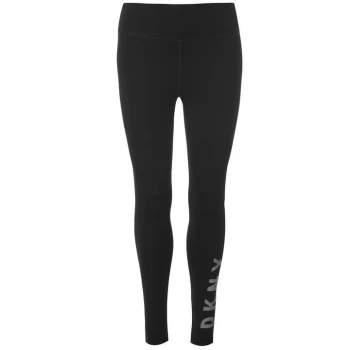 Image of DKNY Shadow Logo Leggings Ladies - Black