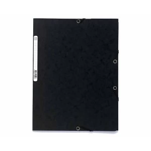 Image of Exacompta Nature Future 3-Flap Elasticated Folder A4 250 Sheets 240 x 320 mm Pressboard Black