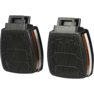 Image of 3M Secure Click D8095 combination filter, protection level A2 P3 R, pack of 4 pairs, for half mask HF-800