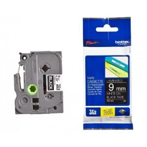 Image of Brother TZe-325 P-touch Label Tape ( 9mm x 8m) White On Black