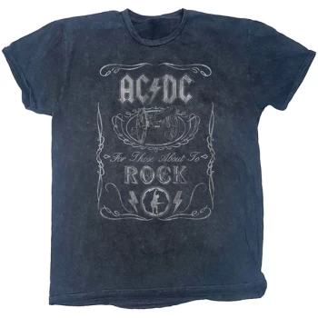 Image of AC/DC - Cannon Swig Unisex Medium T-Shirt - Black
