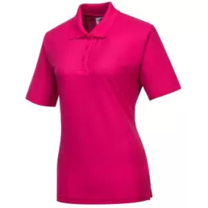 Image of Portwest Ladies Naples Polo Shirt Pink S