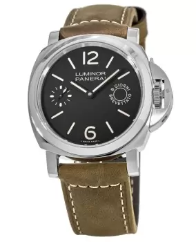Image of Panerai Luminor Marina 8 Days Acciaio 44mm Leather Strap Mens Watch PAM00590 PAM00590