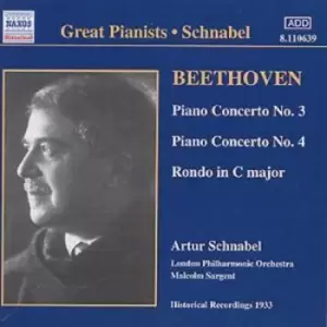 Image of Ludwig van Beethoven - Piano Concertos Nos. 3 & 4 CD Album - Used