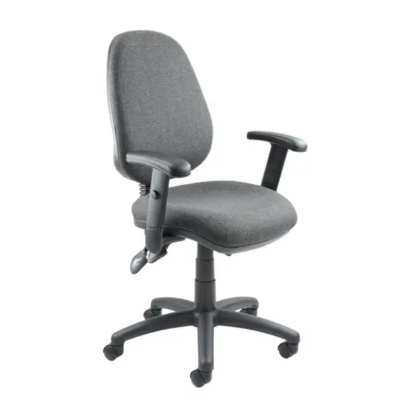 Image of Vantage 200 3 lever asynchro operators chair with adjustable arms - charcoal