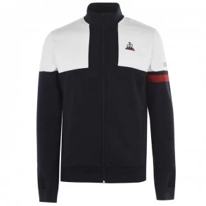 Image of Le Coq Sportif Tricolore Zip Sweater - Navy/White/Red