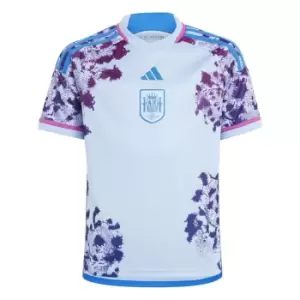 Image of adidas Spain Away Shirt 2023 2024 Juniors - Blue