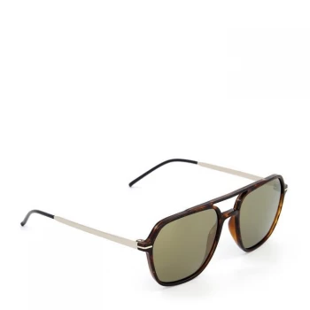Image of Dune 'Osark' Aviator Sunglasses - near black