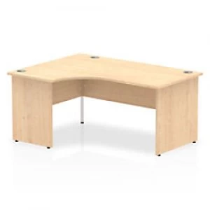 Image of Impulse Panel End 1600 Left Hand Crescent Desk Maple