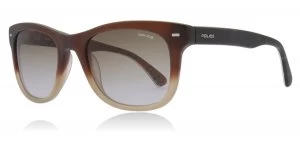 Image of Police Skyline Sunglasses Matte Brown Gradient W41M 50mm