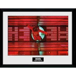 Image of 2001 A Space Odyssey Astronaut Red Framed Collector Print