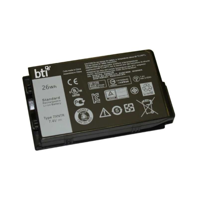Image of BTI BTI FH8RW compatible 26Wh 2-cell battery for DELL LATITUDE 12 7202 Rugged Tablet FH8RW-BTI