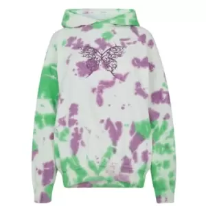Image of Daisy Street Tie Dye Hoodie - Purple