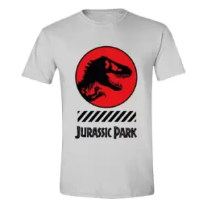 Image of Jurassic Park T-Shirt Circle T-Rex Warning Size S