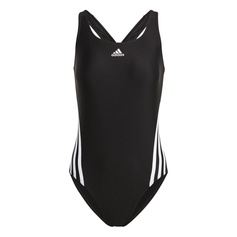 Image of adidas 3 Stripe Swimsuit Ladies - Black S