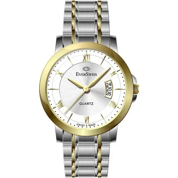Image of EverSwiss Ladies EverSwiss Classic Watch One Size Two-Tone Gold and Silver 41832690000