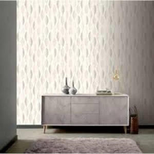 Image of Arthouse Opera Aziza Geometric Metallic Wallpaper Blush