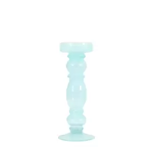 Image of Gallery Interiors Bob Candlestick in Ice Blue / Small