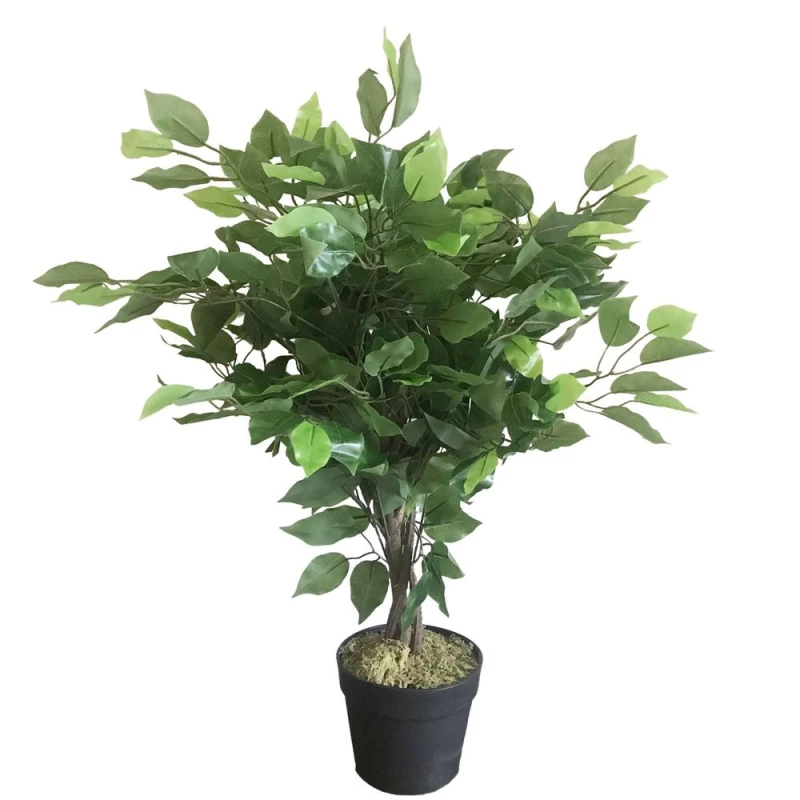 Image of Leaf 60cm Leaf Realistic Artificial Ficus Tree / Plant Green