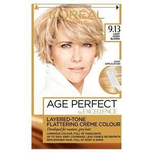 Image of Excellence Age Perfect 9.13 Light Creme Blonde Hair Dye Blonde
