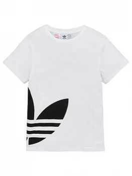 Image of Adidas Originals Big Trefoil T-Shirt - White
