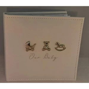 Image of Bambino 3 Icon Linen Fabric Album 50 Prints 4" x 6"