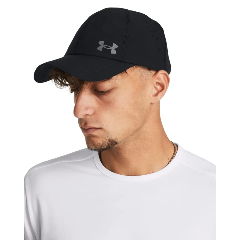 Image of Adjustable baseball cap Under Armour Launch Noir Male TU