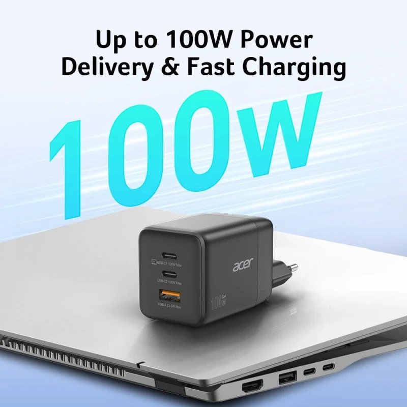 Image of Acer HP.DSCAB.019 mobile device charger Universal Black AC Fast chargi