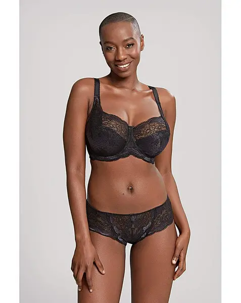 Image of Panache Clara Full Cup Bra Charcoal/Black Female 40E RV17174