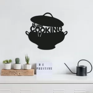 Image of Cooking Black Decorative Metal Wall Accessory