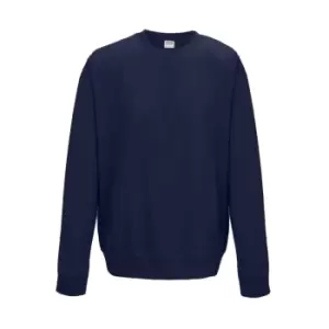 Image of AWDis Just Hoods AWDis Unisex Crew Neck Plain Sweatshirt (280 GSM) (5XL) (New French Navy)