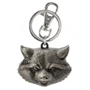 Image of Rocket Head Marvel Pewter Key Ring