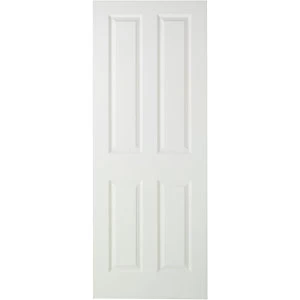 Image of Wickes Stirling Internal White Primed Smooth 4 Panel Moulded Door - 1981 x 762mm