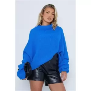 Image of I Saw It First Cobalt Blue Slouchy Jumper - Blue