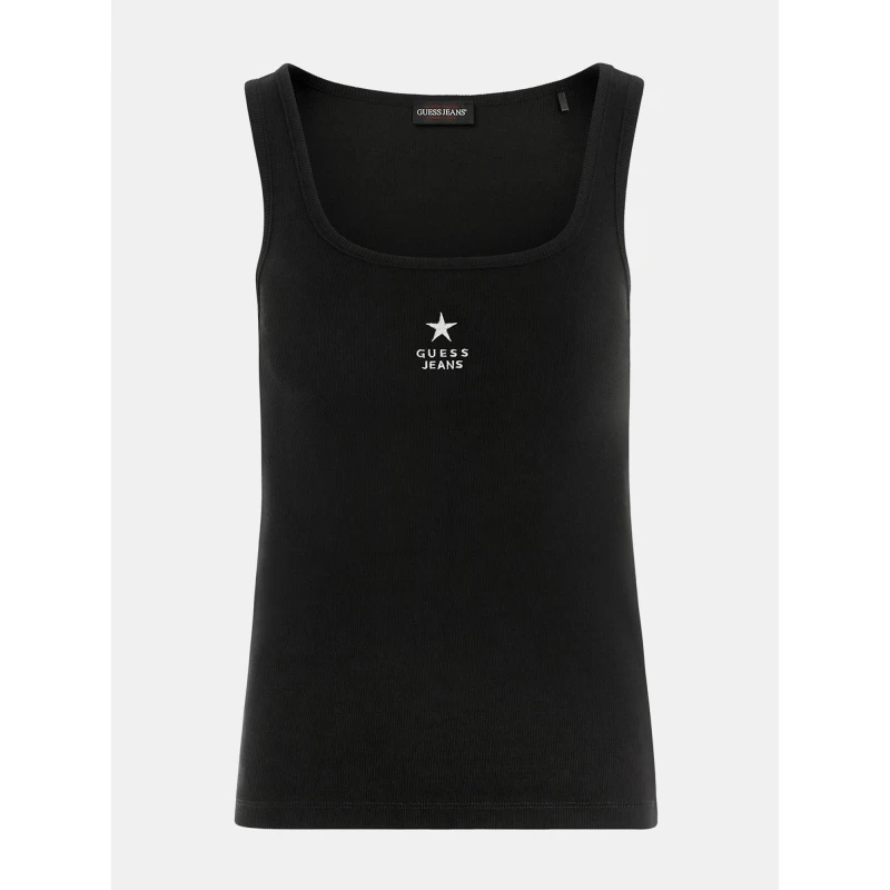 Image of Guess Slim Embroidered Star Tank 14969934 Black