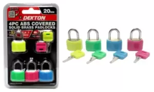 Image of Dekton Four Piece 20mm Solid Brass Padlock