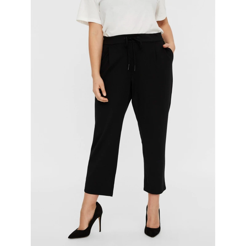 Image of Vero Moda Curve Tapered Trousers - Black 14