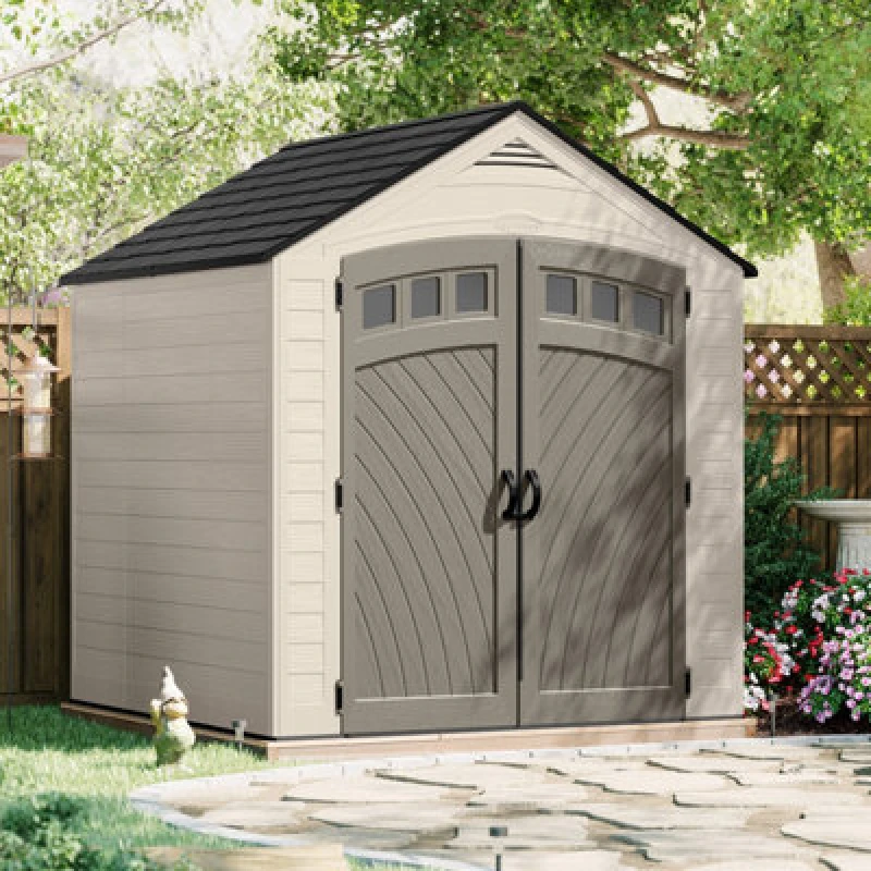 Image of Suncast Vista Shed 7x7, Cream BMS7705