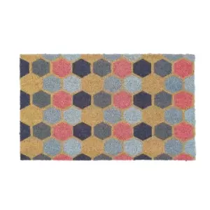 Image of Hexagon Print Doormat