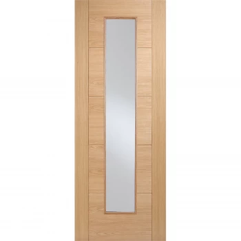 Image of Vancouver Long Light Internal Prefinished Oak 1 Lite Door - 762 x 1981mm